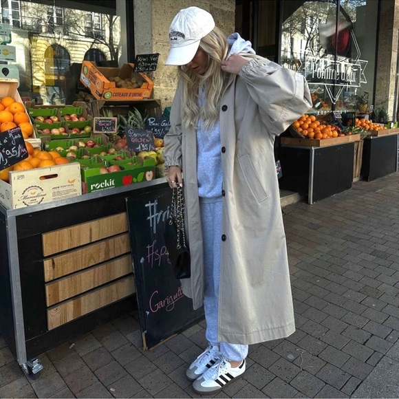 Zara hooded oversized trench coat - Picture 7 of 16